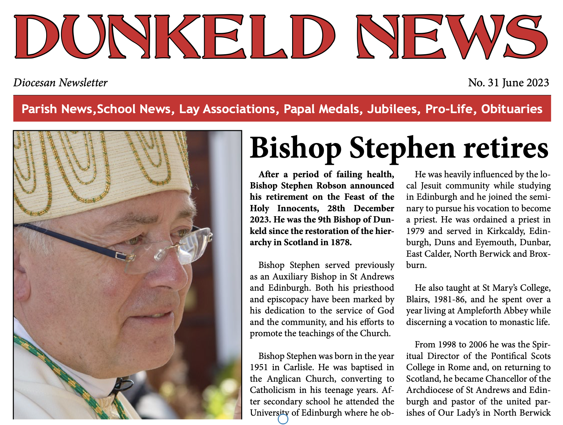 Read more about the article Dunkeld News – June 2023